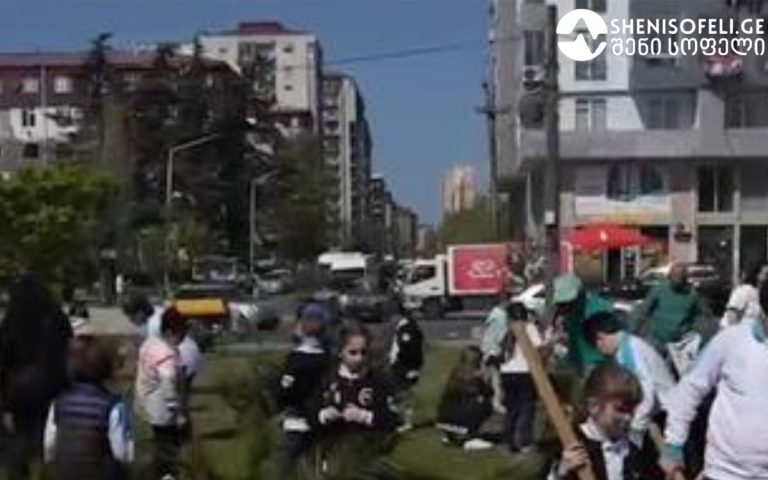 „დედამიწის დღე“ აღინიშნება! თარიღთან დაკავშირებით ბათუმში გამწვანების აქცია მოეწყო
