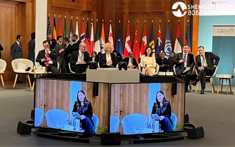 „საქართველო 2050 წლისათვის კლიმატნეიტრალურობისკენ ისწრაფვის, ამავდროულად, თანმიმდევრულად ასრულებს კლიმატის ცვლილების“